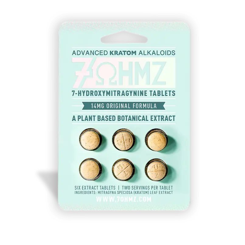 7OHMZ 7-Hydroxymitragynine 14 mg Original Formula Tablets 6 Pack — same-day delivery Los Angeles, Hollywood, Glendale, Burbank.