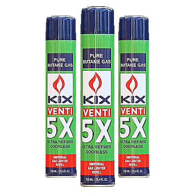 KIX Venti 5X Ultra Refined Butane 750 mL — same-day delivery Los Angeles, Hollywood, Glendale, Burbank, Pasadena.