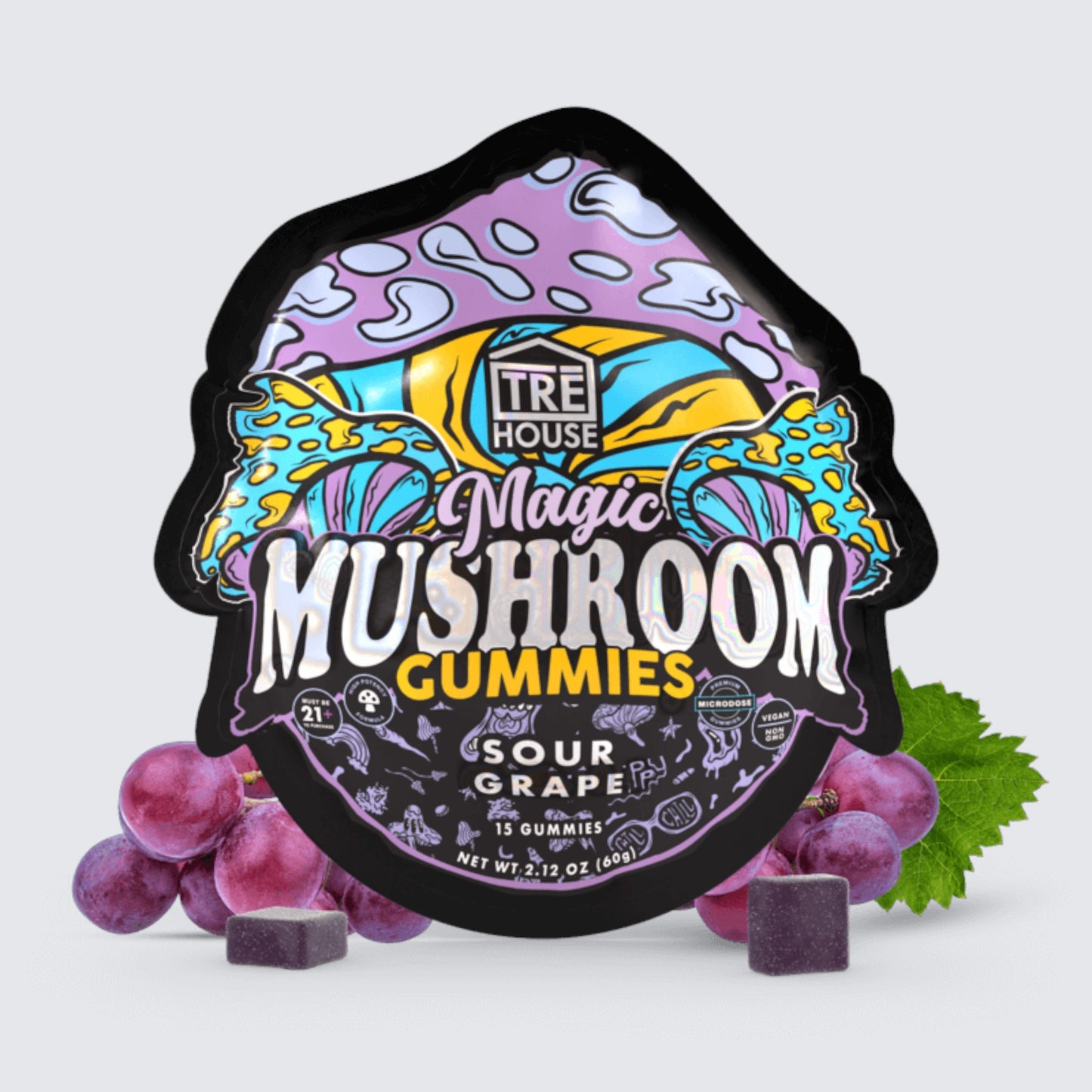 tre house magic gummies sour grape non psychoactive los angeles delivery