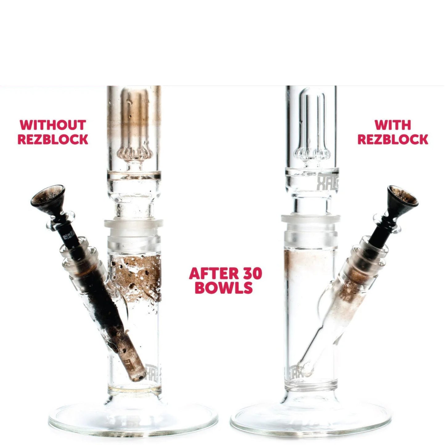 rezblock mini bottle for glass and rig maintenance hollywood