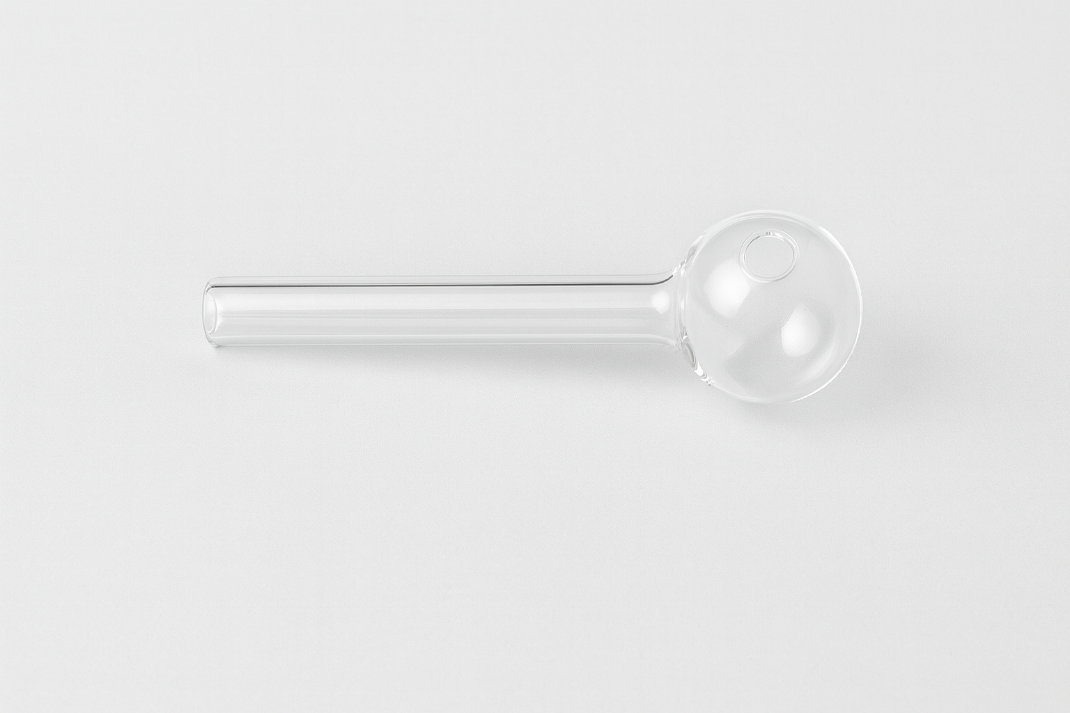 4-inch thick glass hand pipe — same-day delivery Los Angeles, Hollywood, Glendale, Burbank.