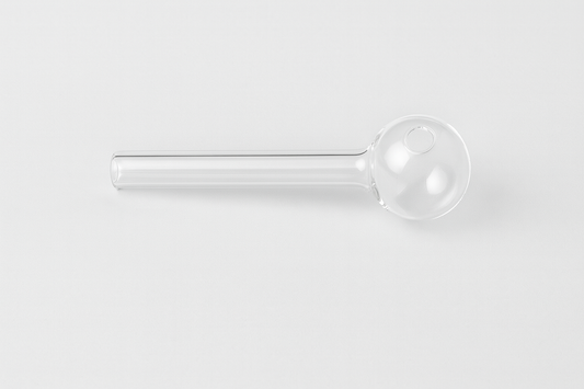 4-inch thick glass hand pipe — same-day delivery Los Angeles, Hollywood, Glendale, Burbank.