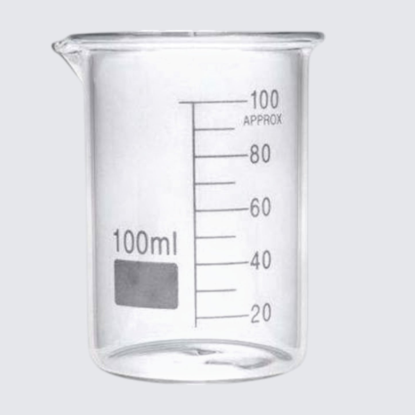 100 ml laboratory style glass beaker hollywood