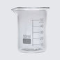 50 ml small glass beaker for mixing and measuring la delivery