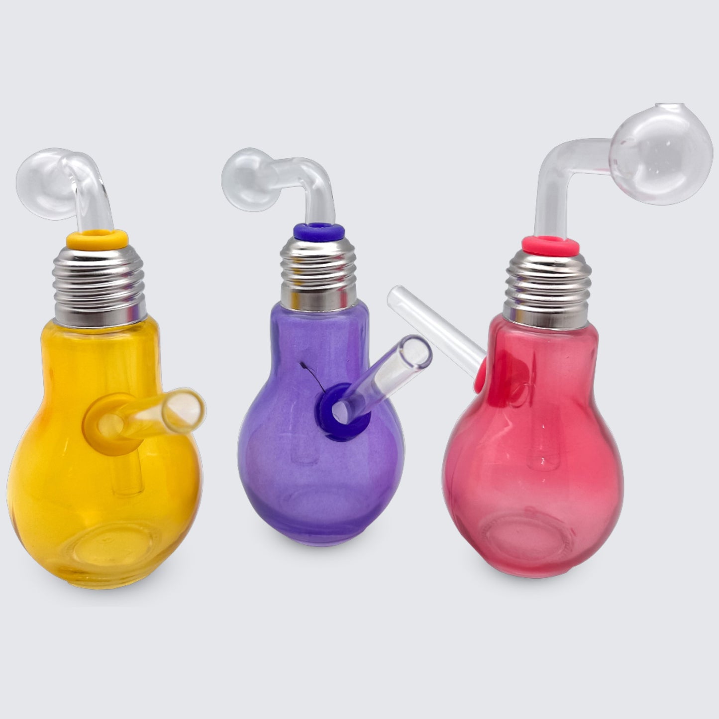 light bulb style glass bubbler pipe same day delivery la