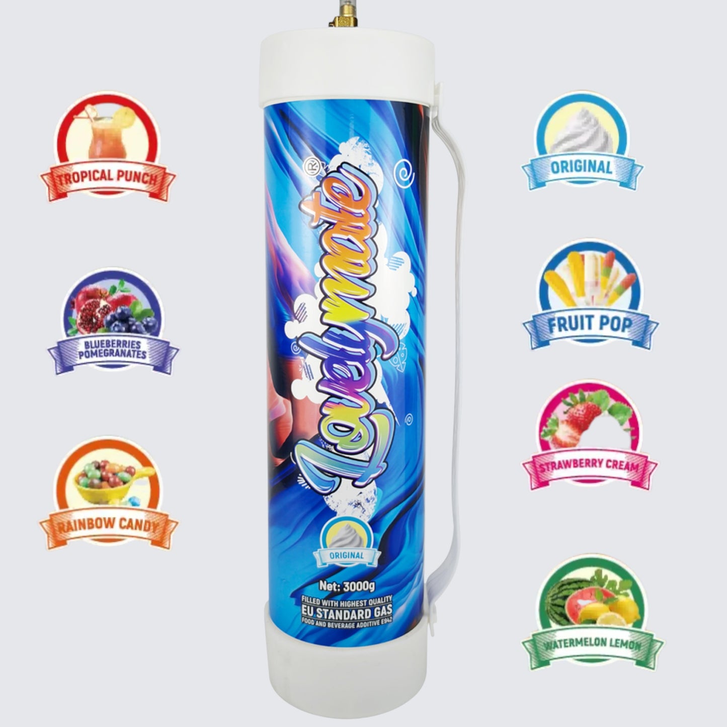 Same-Day Delivery Premium Whipped Cream Refills Los Angeles (Various Flavors) 3000g Food Grade For Culinary Use (Copy)