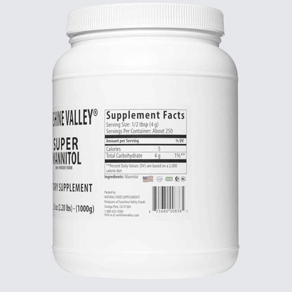 mannitol powder 35 ounce container hollywood delivery