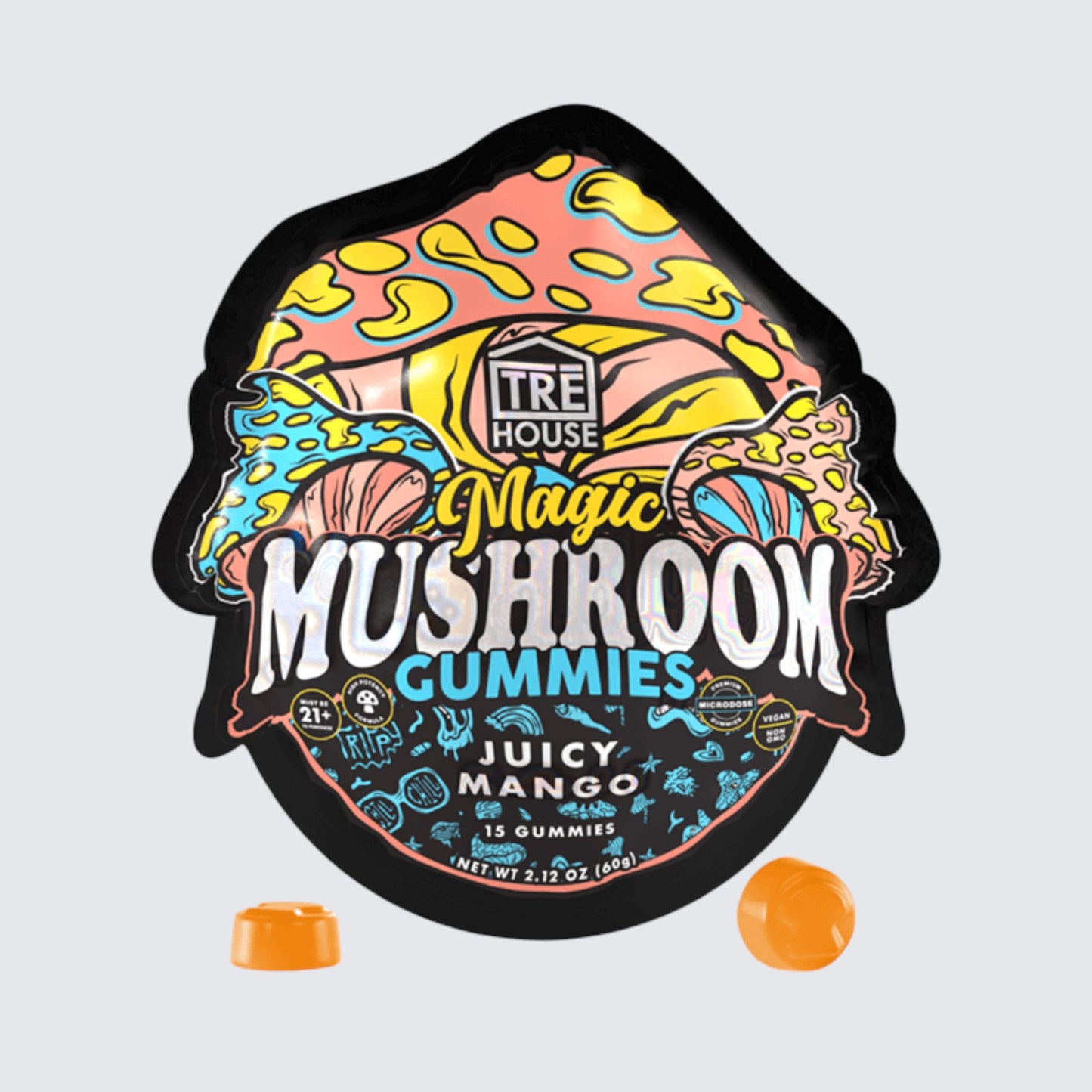 tre house magic gummies juicy mango non psychoactive los angeles delivery