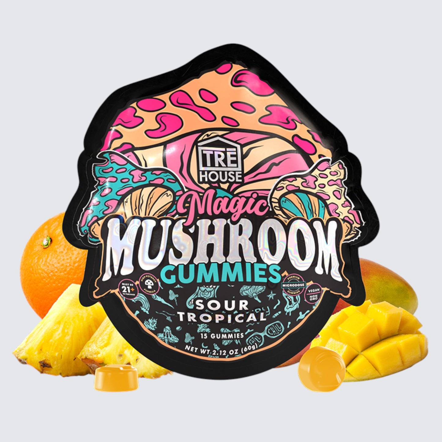 tre house magic gummies sour tropical non psychoactive los angeles delivery